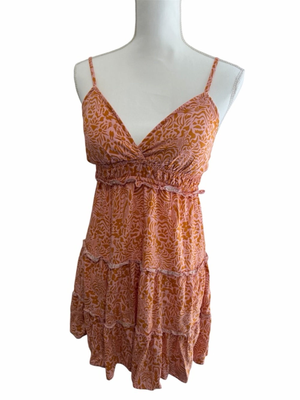No Boundaries Pink Floral Smocked Waist Dress